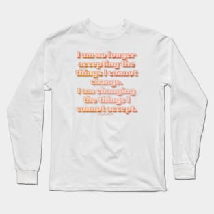 Angela Davis Quote Long Sleeve T-Shirt